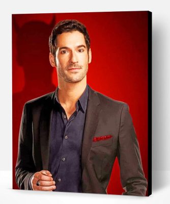 Lucifer Tom Ellis paint by numbers