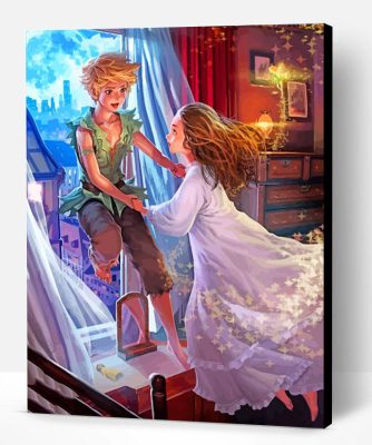 peter pan and wendy paint by number