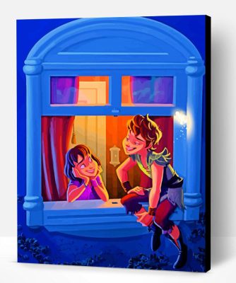 peter pan wendy art paint by numbers