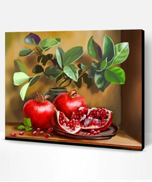 Pomegranate Fruits paint by numbers