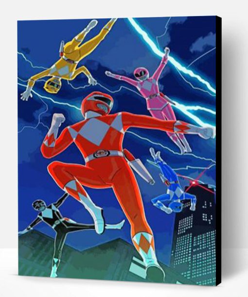 Power Rangers paint by numbers