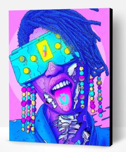 Psychedelic Art Cyber Punk Paint By Number