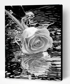 Rose And Water Paint By Number