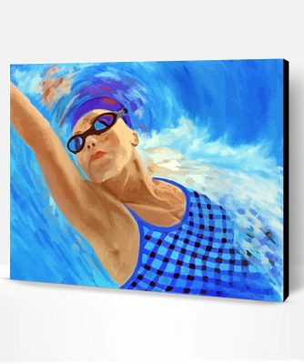 Swimmer Woman Paint By Number