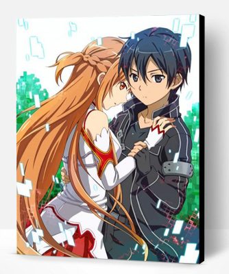 Sword Art Online Couple paint by numbers