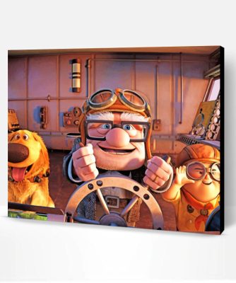 Up Movie Characters paint by numbers