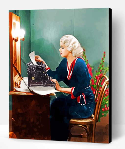 Vintage Jean Harlow Paint By Number