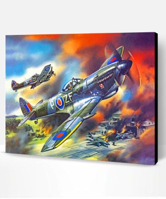 War Spitfire paint by numbers