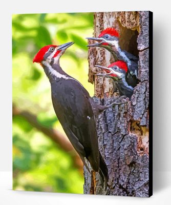 Woodpeckers Paint By Number