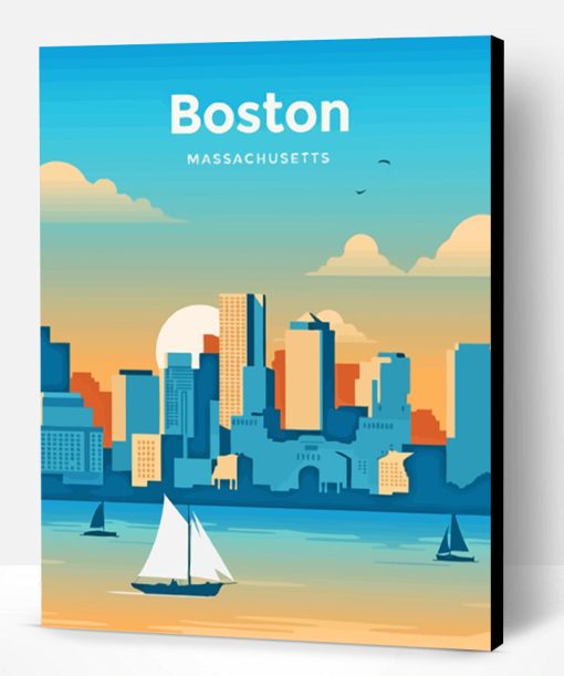 Boston Massachusetts Paint By Number