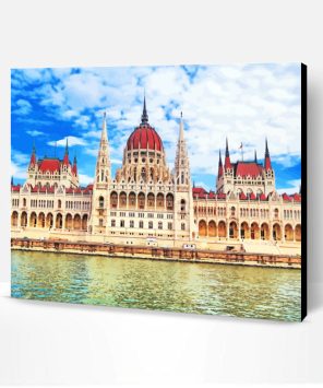 Budapest Hungarian Parliament Building Paint By Number