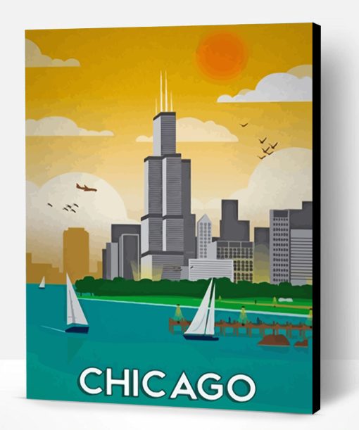 Chicago Poster Paint By Number