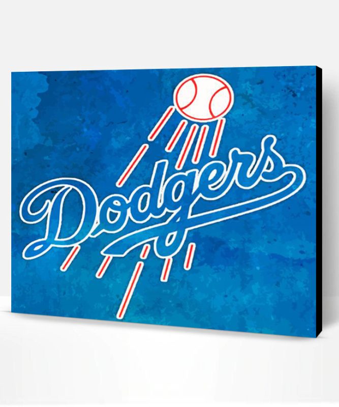 Dodgers Logo paint by number