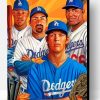Dodgers Players paint by number