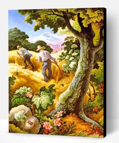 July Hay By Thomas Hart Benton Paint By Number