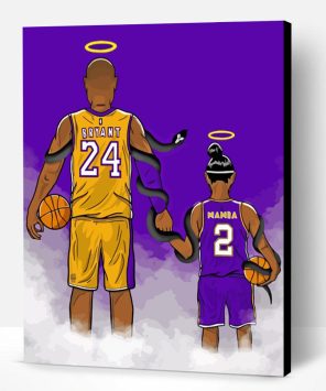 Kobe And Daughter Paint By Number