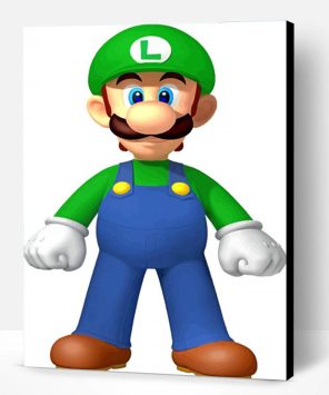 Luigi From Super Mario Paint By Number