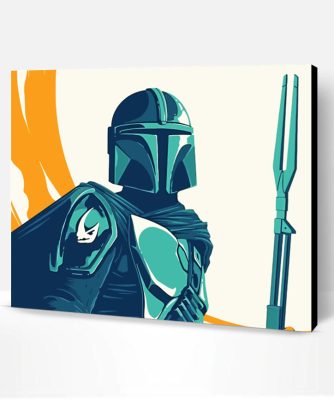 Mandalorian Boba Fett Illustration Paint By Number