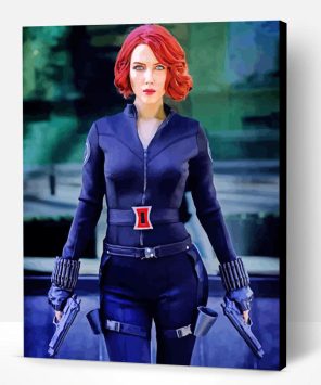 Natasha Romanoff Black Widow Movie Paint By Number