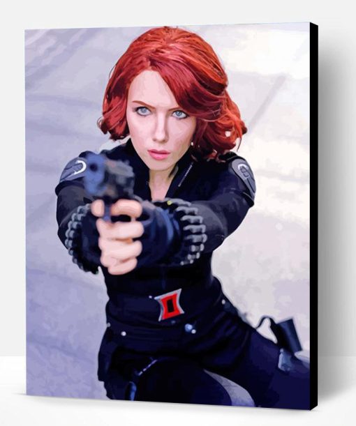 Natasha Romanoff Black Widow Paint By Number