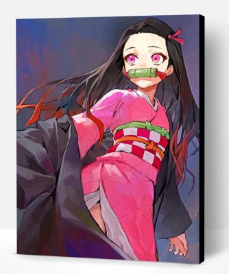 Nezuko Kamado Demon Slayer Anime Paint By Number