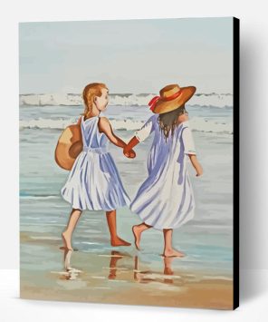 Sisters In Beach Paint By Number