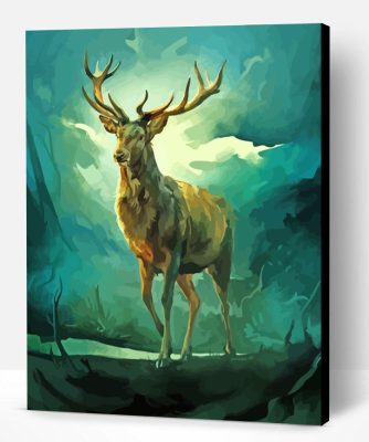 Stag Animal Art Paint By Number