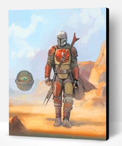 Star Wars The Mandalorian Art Paint By Number