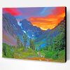 Sunset Over Swiss Alps Paint By Number