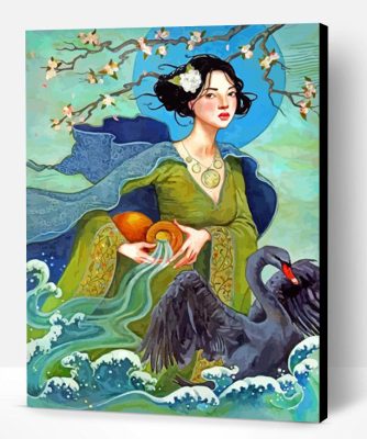 Aquarius Chinese Woman Paint By Number