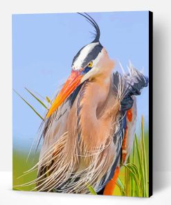 Blue Heron Bird Paint By Number