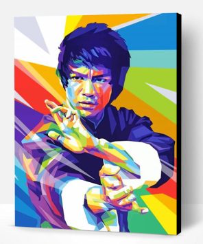 Bruce Lee Pop Art Paint By Number