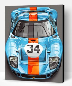 Ford GT40 Car Paint By Number
