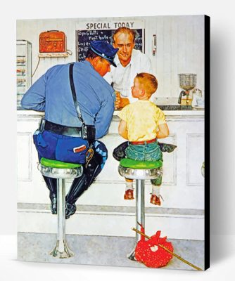 The Runaway Norman Rockwell Paint By Number