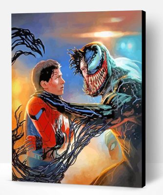 Spider Man Vs Venom Paint By Number