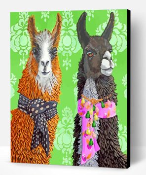 Stylish Alpacas Paint By Number