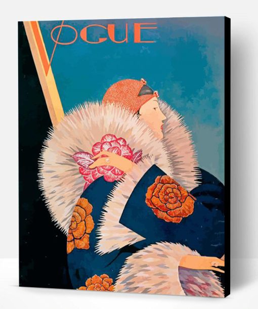 vintage vogue poster paint by number