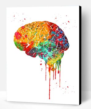 Colorful Brain Art Paint By Number