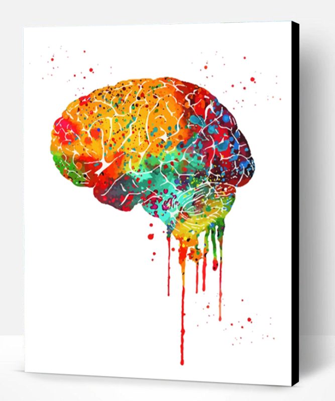 Colorful Brain Art Paint By Number