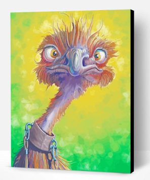 Ostrich Bird Art Paint By Number