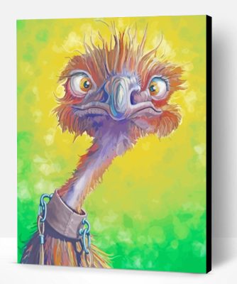 Ostrich Bird Art Paint By Number