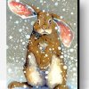 Rabbit In Snow Paint By Number