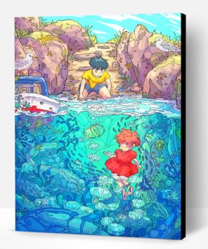 Studio Ghibli Ponyo Art Paint By Number