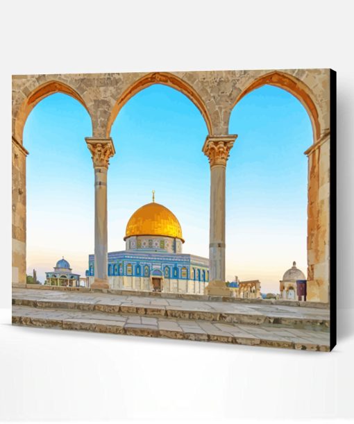 Temple Mount Jerusalem paint by number