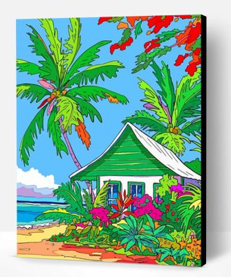 Aesthetic Hawaiian Landscape Paint By Number