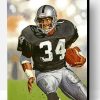 Bo Jackson Raiders Player Paint By Number