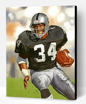 Bo Jackson Raiders Player Paint By Number