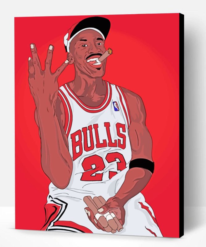 Michael Jordan Illustration Paint By Number