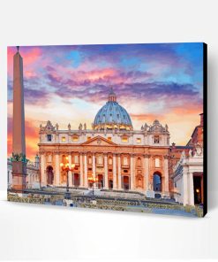 St Peters Square Rome Paint By Number