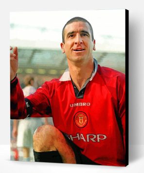 Eric Cantona Manchester Utd Shirt Paint By Number